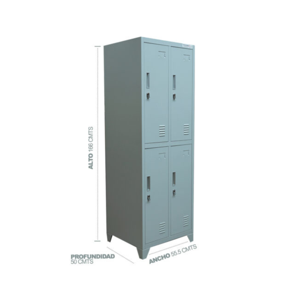 Locker Metálico 4, 6 y 10 Puertas